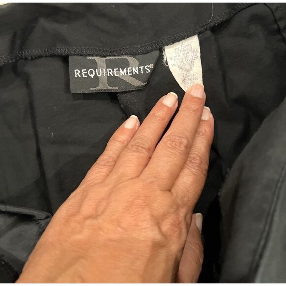 Requirements Black Cotton Womens Pants Size M - Picture 3 of 8